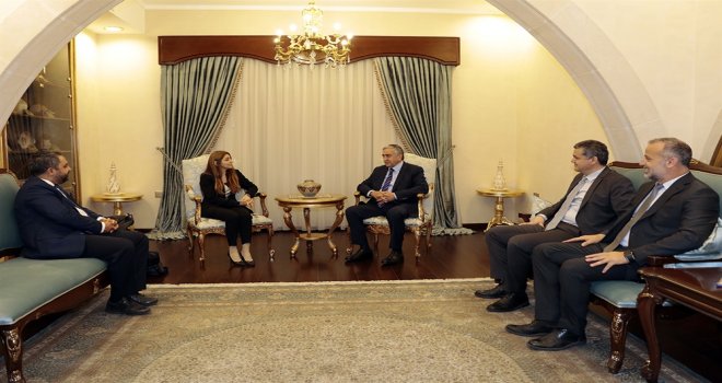 CUMHURBAŞKANI AKINCI, YÖDAK BAŞKANI BÜKE’Yİ KABUL ETTİ..