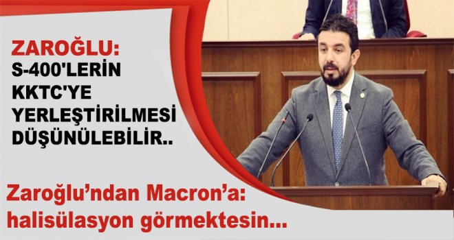  Zaroğlu'ndan Macron'a: Halüsinasyon görmektesin...