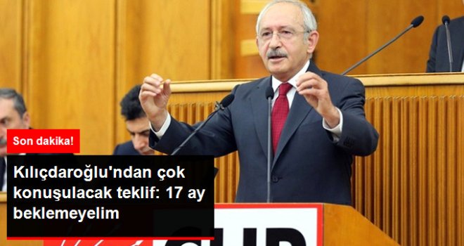 17 Ay Beklemeyelim, Erken Seçim Yapalım