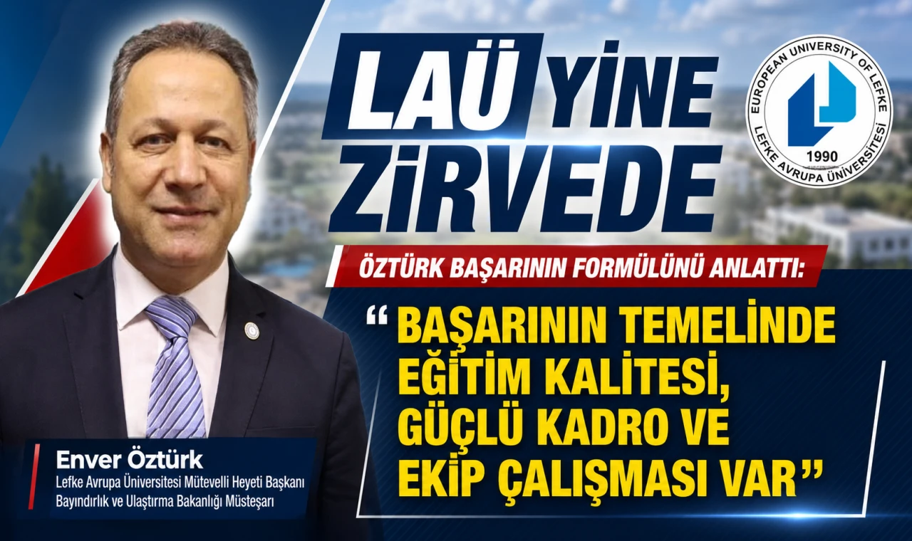 Enver Öztürk: “Başarının temelinde eğitim kalitesi, güçlü kadro ve ekip çalışması var”