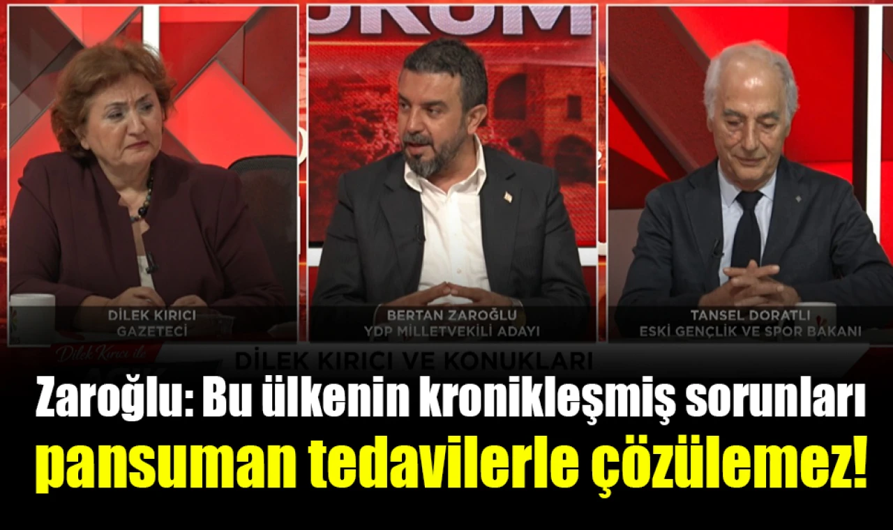 Zaroğlu : “Buzdolabında Bekleyen Yolları Biz Yaptık”