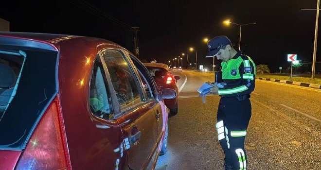 217 araç trafikten men edildi!