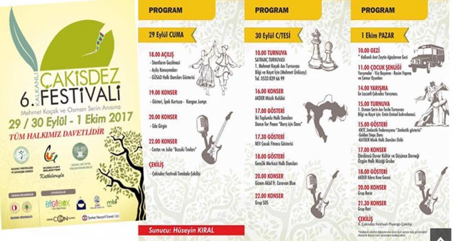 6’ncı Kalkanlı Çakisdez Festivali