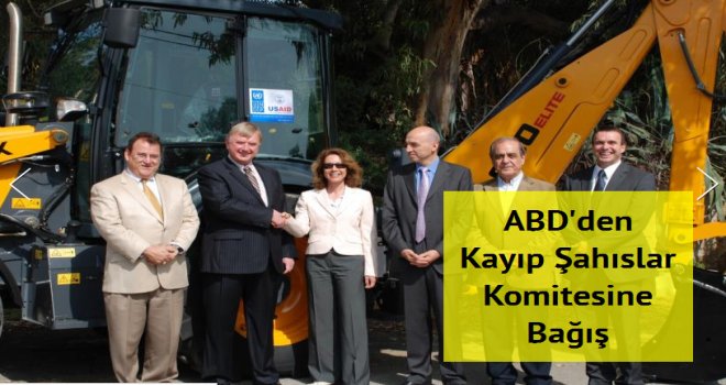 ABD'den Kayıp Şahıslar Komitesine Bağış