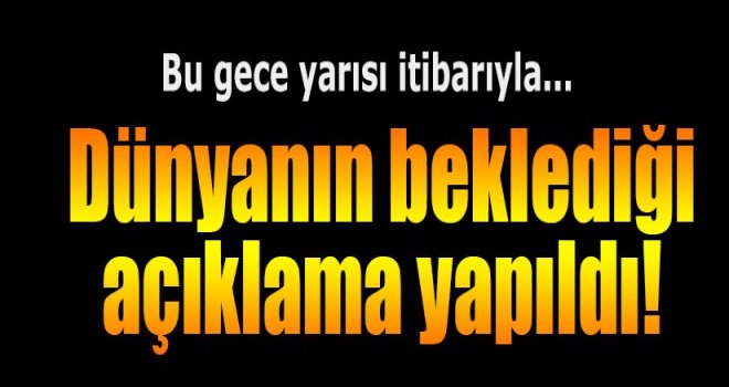 AÇIKLAMA YAPILDI