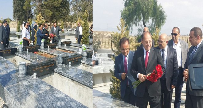 Akdağ, şehitlikleri ziyaret etti