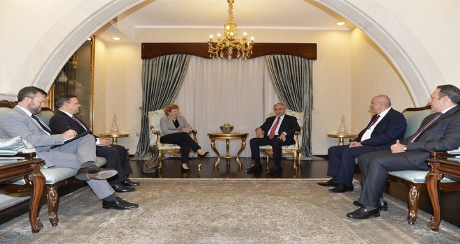 AKINCI, ABD'NİN LEFKOŞA BÜYÜKELÇİSİ DOHERTY’LE GÖRÜŞTÜ