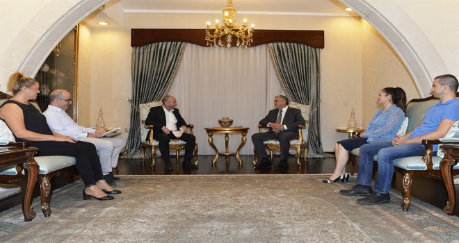 AKINCI, GÜKAD BAŞKANI KANSOY VE BERABERİNDEKİLERİ KABUL ETTİ