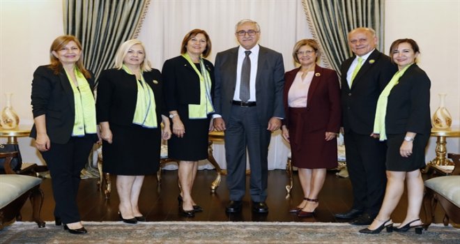 AKINCI, KUZEY KIBRIS LİONS KULÜPLERİ FEDERASYONU HEYETİNİ KABUL ETTİ
