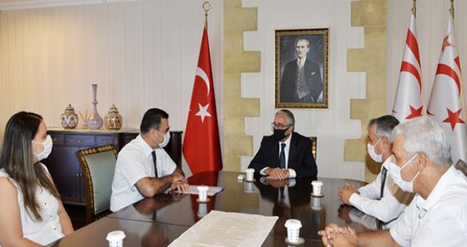 Akıncı, Sezai Sezen Ve Beraberindekileri Kabul Etti