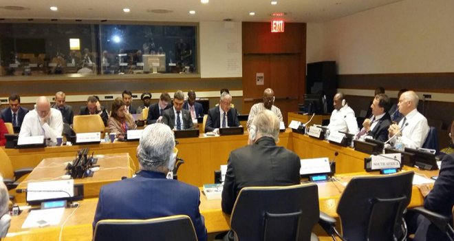 Akıncı, sosyalist enternasyonel başkanlık konseyine hitap etti