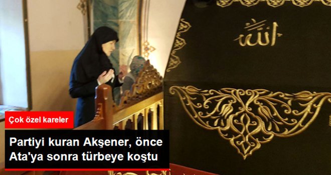 Akşener Partiyi Kurdu, Önce Anıtkabir'i Sonra Hacı Bayram Veli Türbesi'ni Ziyaret Etti