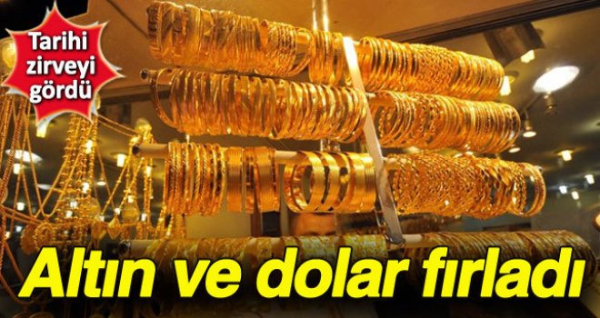 Altın rekor kırdı, dolar yükselişte 