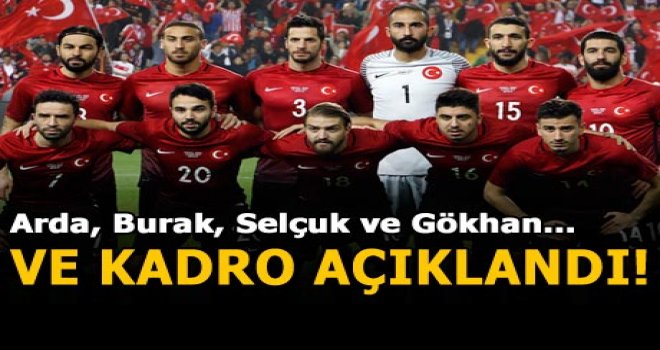 A Milli Takım'ın kadrosu açıklandı!