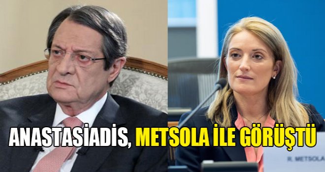 Anastasiadis Metsola ile bir araya geldi