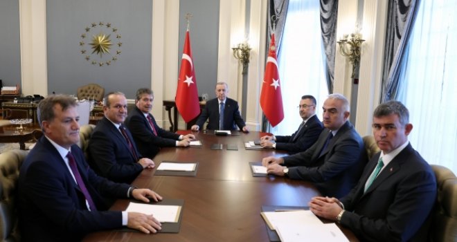 Ankara'da KKTC zirvesi: Üstel, Erdoğan ile görüştü