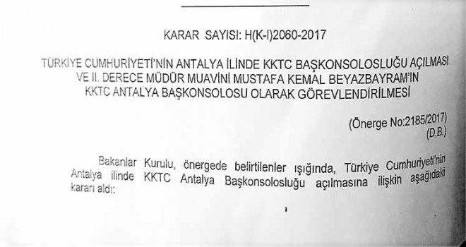 Antalya ve Trabzon’a başkonsolosluk açılıyor