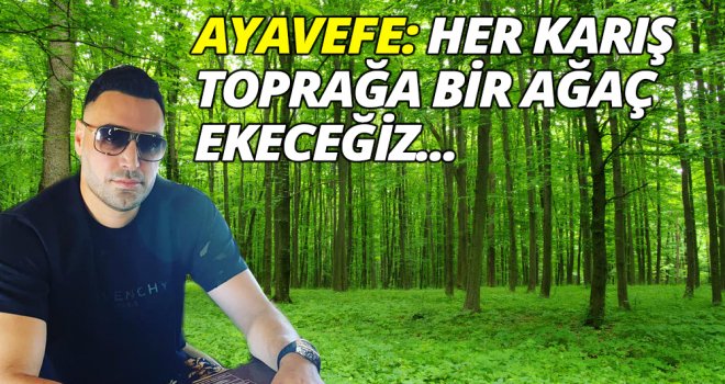 AYAVEFE: HER KARIŞ TOPRAĞA BİR AĞAÇ EKECEĞİZ