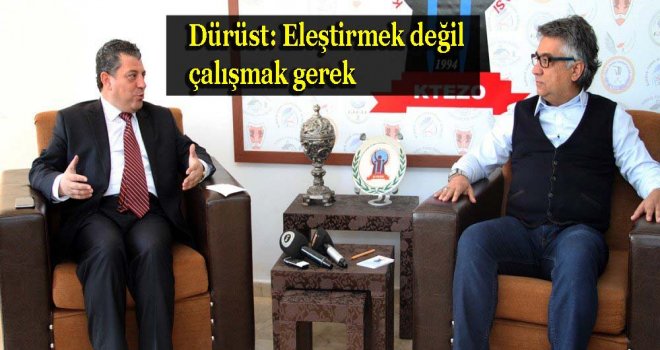 Bakan Dürüst KTEZO'na ziyaret gerçekleştirdi