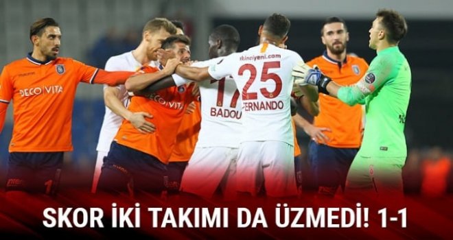 Başakşehir, Galatasaray'ı yanına yaklaştırmadı
