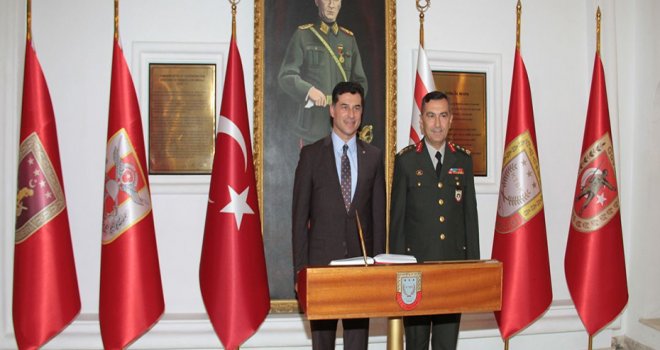 Başbakan Özgürgün, KTBK Komutanı Yıldırım’ı ziyaret etti