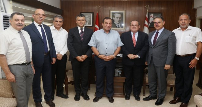 BAŞBAKAN YARDIMCISI DENKTAŞ, BANKALAR BİRLİĞİ YÖNETİM KURULU ÜYELERİ GÖRÜŞTÜ
