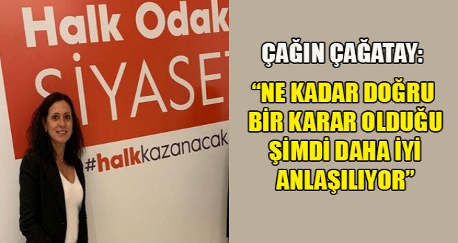 Çağatay: Zaman, memleket için hep birlikte bir şeyler yapma zamanı