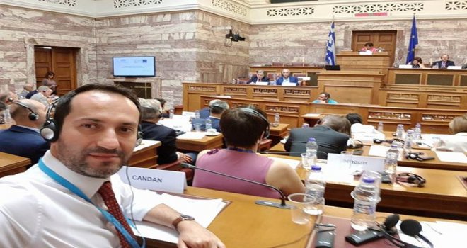 CANDAN, AKPA SİYASİ İŞLER VE DEMOKRASİ KOMİTESİ TOPLANTISINDA KONUŞMA YAPTI..