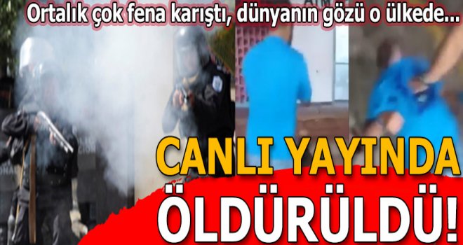 Canlı yayında öldürüldü! İşte o anlar...