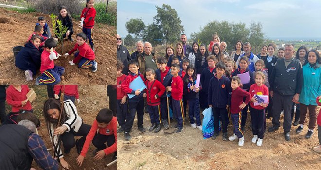Çocuklar, Falyalı anısına fidan dikti