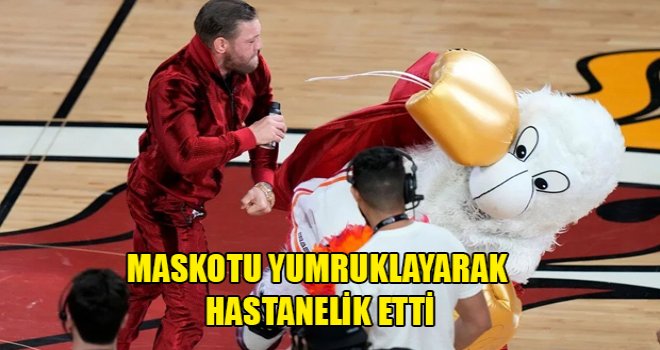 Conor McGregor NBA maskotunu yumruklayarak hastanelik etti