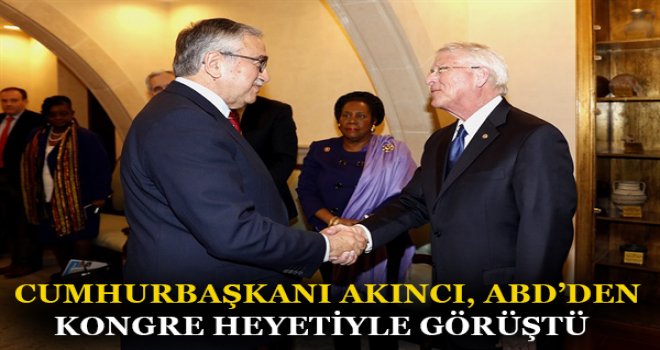 CUMHURBAŞKANI AKINCI, ABD’DEN KONGRE HEYETİYLE GÖRÜŞTÜ..