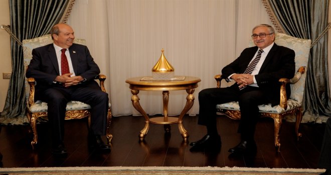 CUMHURBAŞKANI AKINCI UBP GENEL BAŞKANI TATAR'I KABUL ETTİ