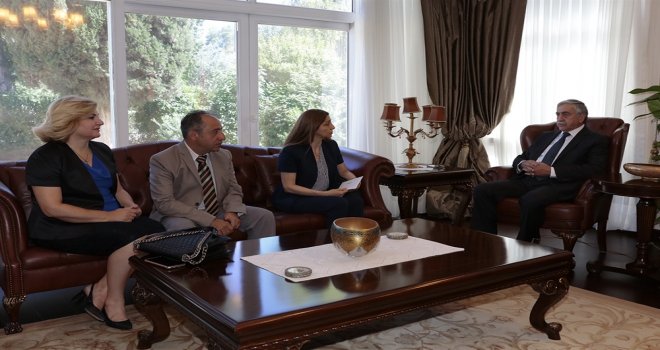 CUMHURBAŞKANI AKINCI, YÖDAK HEYETİNİ KABUL ETTİ