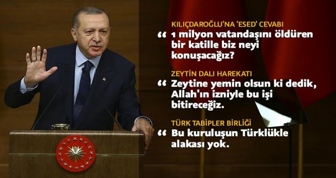 Cumhurbaşkanı Erdoğan: 1 milyon vatandaşını öldüren bir katille biz neyi konuşacağız.