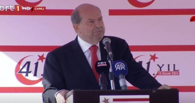 Cumhurbaşkanı Tatar: Haklı davamızdan ve temel ilkelerimizden vazgeçmeyeceğiz