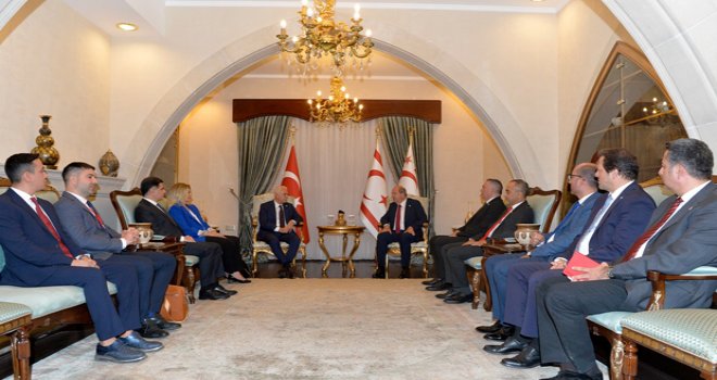 Cumhurbaşkanı Tatar, İYİ Parti temsilcilerini kabul etti
