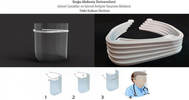 DAÜ Pratik ve Ergonomik Tıbbi Kalkanın seri üretimine başladı