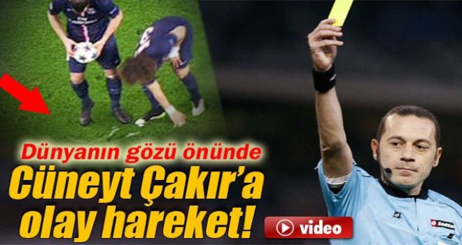 David Luiz'den Cüneyt Çakır'a Hareket