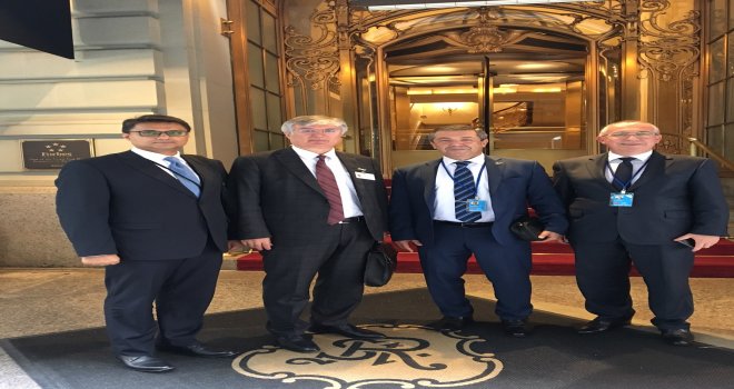 DIŞİŞLERİ BAKANI ERTUĞRULOĞLU EİT GENEL SEKRETERİ AKÇA İLE GÖRÜŞTÜ