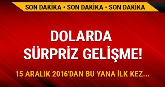 Dolar 3,50'nin altını gördü