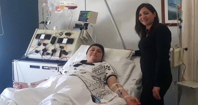 DONÖR HİKMET USLU, HOLLANDA’DAKİ HASTAYA UMUT OLDU