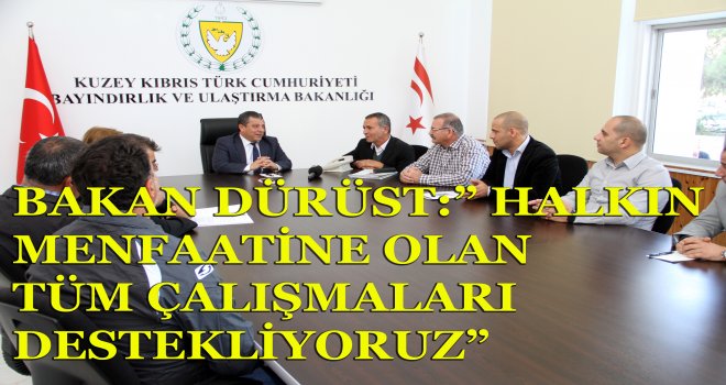 Dürüst, Kıbrıs Türk Esnaf ve Zanaatkarlar Odası üyeleri ile bir araya geldi