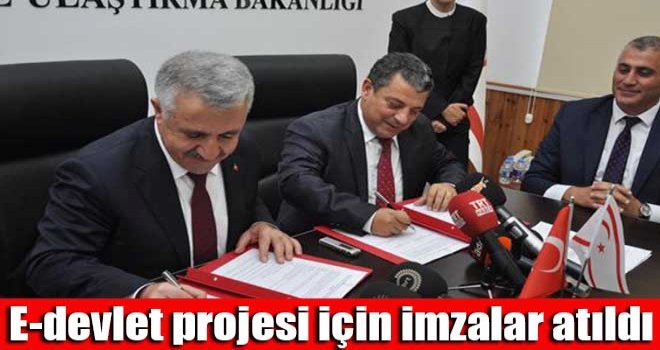 E-devlet projesi için imzalar atıldı