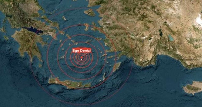 Ege Denizi'nde şiddetli deprem; bu kez Türkiye'de de hissedildi