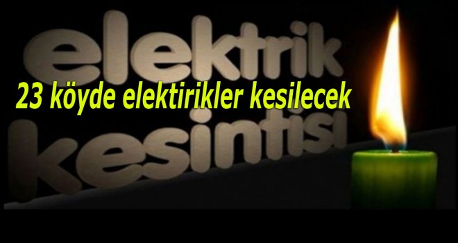 ELEKTRİKSİZ KALINACAK
