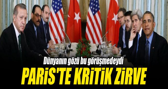 ERDOĞAN VE OBAMA PARİS'TE GÖRÜŞTÜ