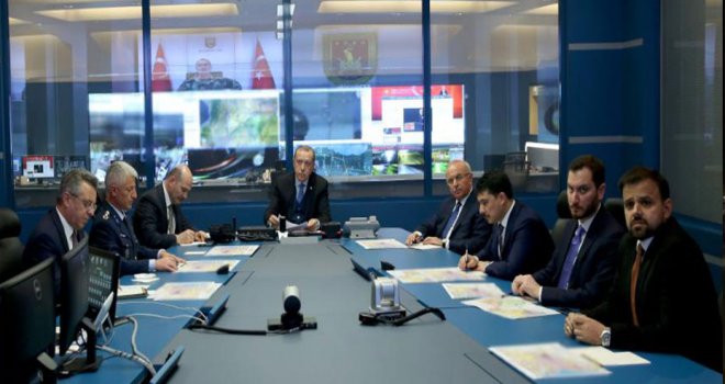 Erdoğan, Zeytin Dalı Harekatı’na ilişkin komutanlardan bilgi aldı