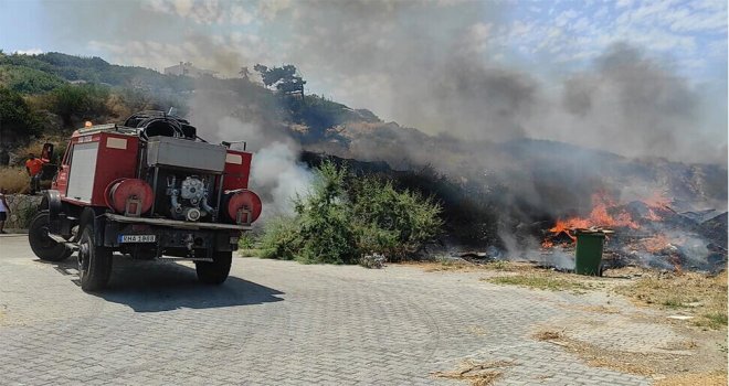 Esentepe yakınlarında korkutan yangın