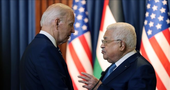 Filistin Devlet Başkanı'ndan, Biden'a, 